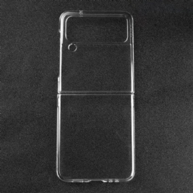 Deksel Til Samsung Galaxy Z Flip 4 Folio Deksel Gjennomsiktig Plast