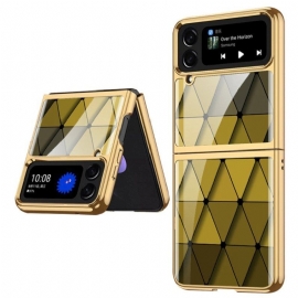 Deksel Til Samsung Galaxy Z Flip 4 Folio Deksel Gkk Harlekin Herdet Glass