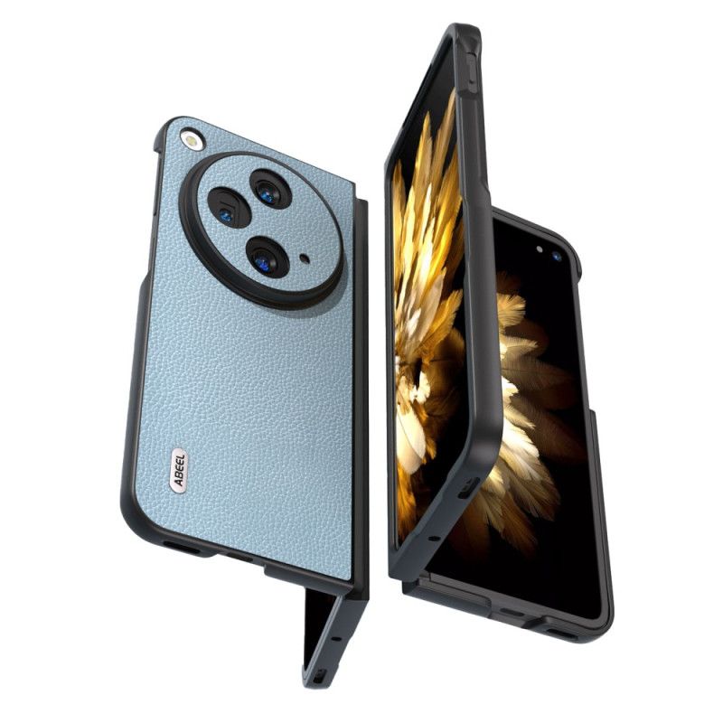 Deksel Oppo Find N3 Abeel Naturlig Litchi-skinn Beskyttelse Deksel