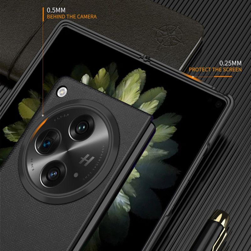 Deksel Oppo Find N3 Åpen Vevd Tekstur