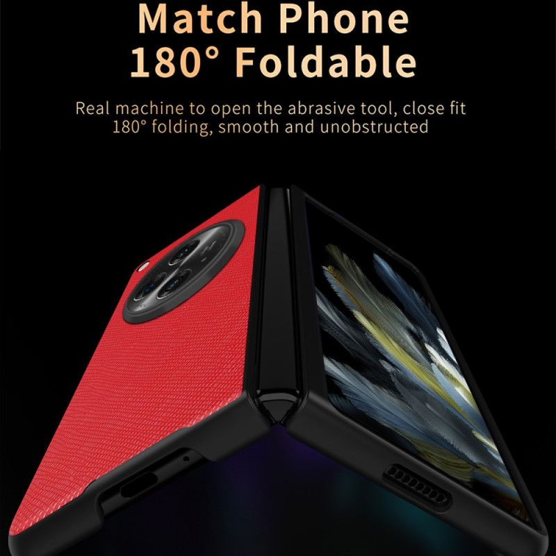 Deksel Oppo Find N3 Åpen Vevd Tekstur