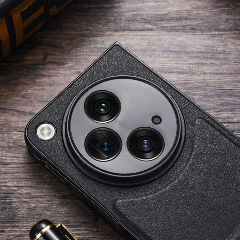 Deksel Oppo Find N3 Kunstskinn Med Stativ Beskyttelse Deksel