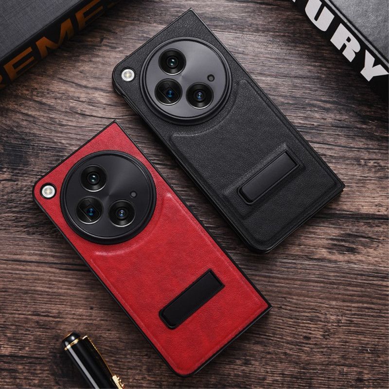 Deksel Oppo Find N3 Kunstskinn Med Stativ Beskyttelse Deksel