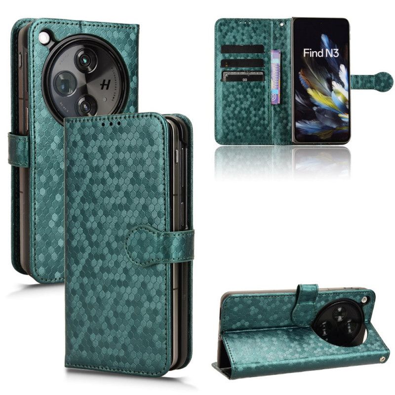 Etui Til Oppo Find N3 Med Ripebestandig Merking Og Lomme