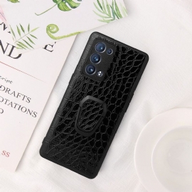 Deksel Til Oppo Reno 6 Pro 5G Croc-effektstøttefunksjon