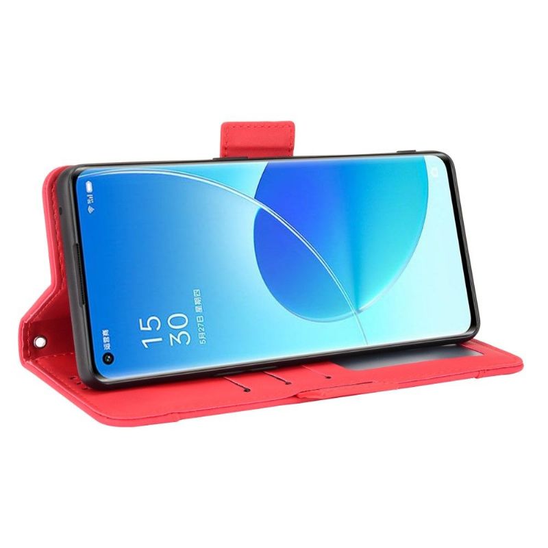 Folio Deksel Til Oppo Reno 6 Pro 5G Premium Med Kortholder