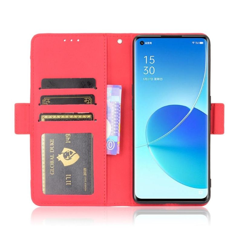 Folio Deksel Til Oppo Reno 6 Pro 5G Premium Med Kortholder