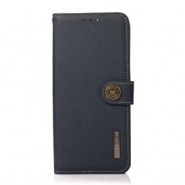 Folio Deksel Til Xiaomi Redmi Note 10 5G Khazneh Rfid Ekte Skinn