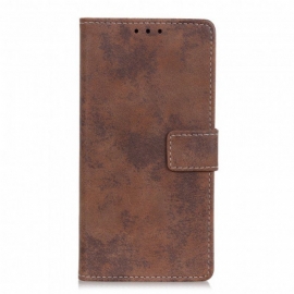 Folio Deksel Til Xiaomi Redmi Note 10 5G Vintage Skinneffekt