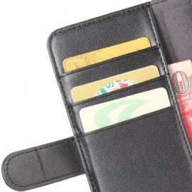 Etui Til Huawei P40 Pro Premium Skinnkortholder