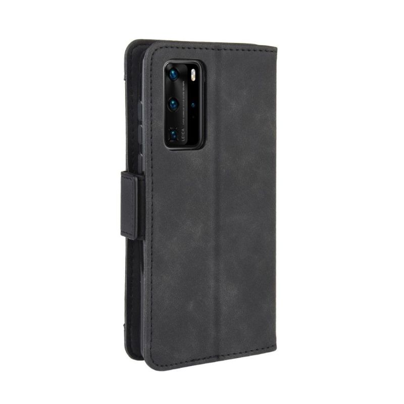 Lærdeksel Til Huawei P40 Pro Originalitet Skinneffekt Med Kortholder