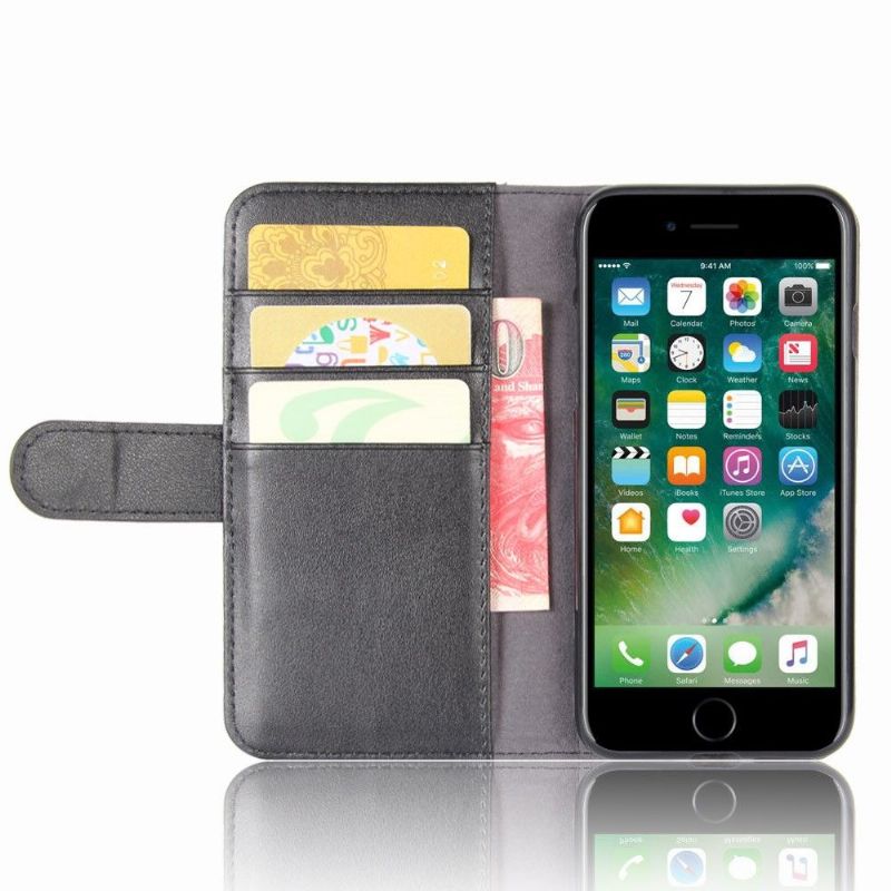 Folio Deksel Til iPhone 7 / 8 / SE (2020) Lommebok Premium Skinn
