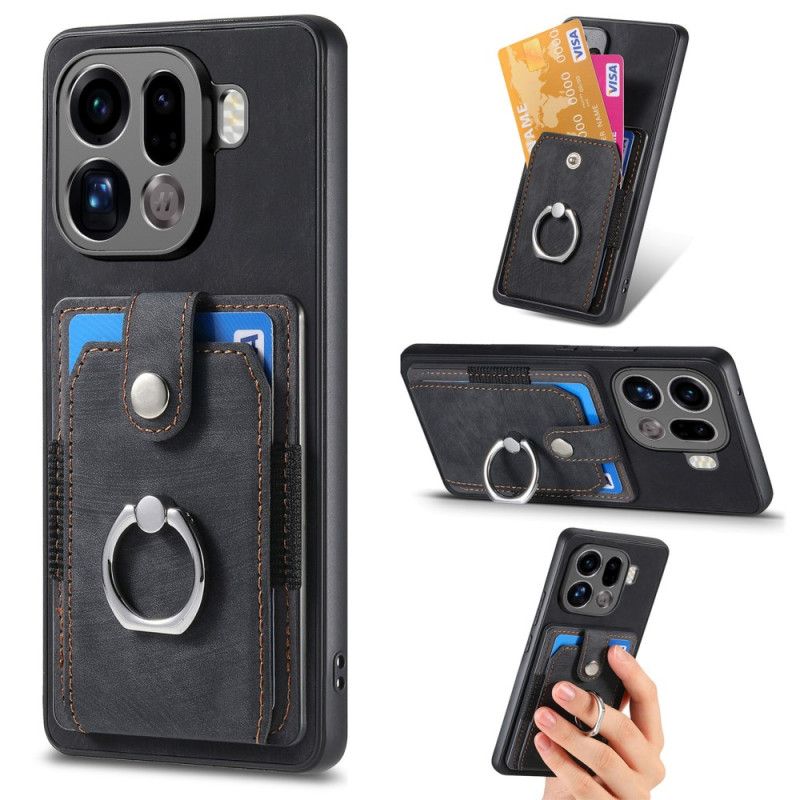 Deksel Oppo Find X9 Pro 5g Mobildeksel Kortholder Og Ring