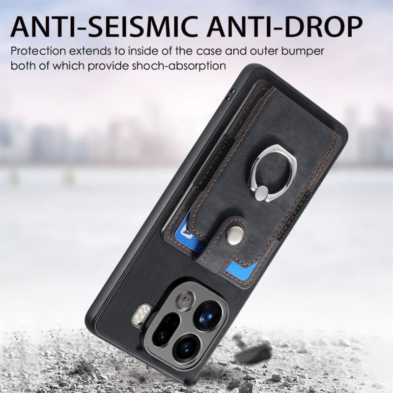 Deksel Oppo Find X9 Pro 5g Mobildeksel Kortholder Og Ring