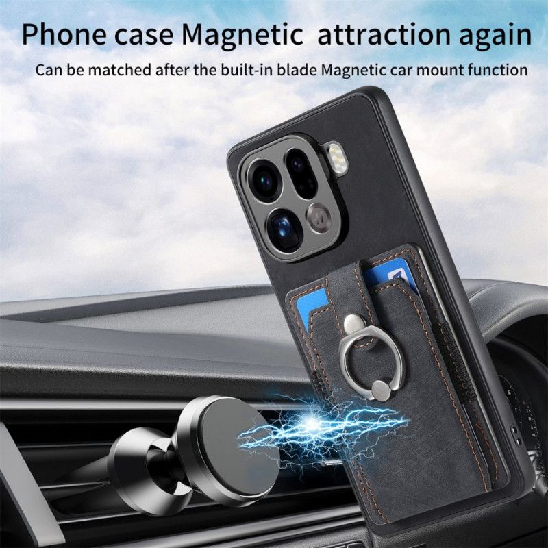 Deksel Oppo Find X9 Pro 5g Mobildeksel Kortholder Og Ring