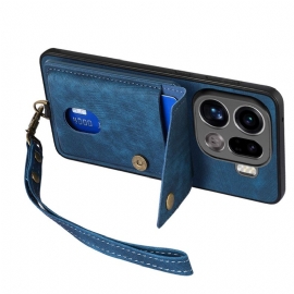 Deksel Oppo Find X9 Pro 5g Mobildeksel Kortholder Og Snor