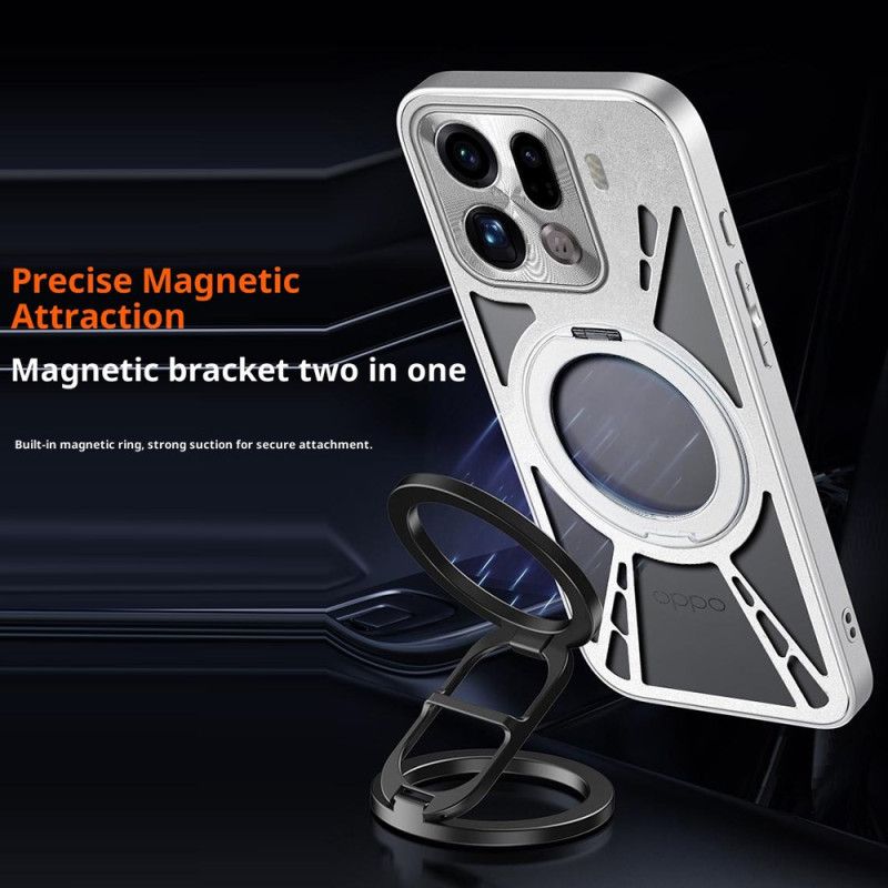 Deksel Til Oppo Find X9 Pro 5g Roterende Magnetisk Stativ Og Varmeavledning