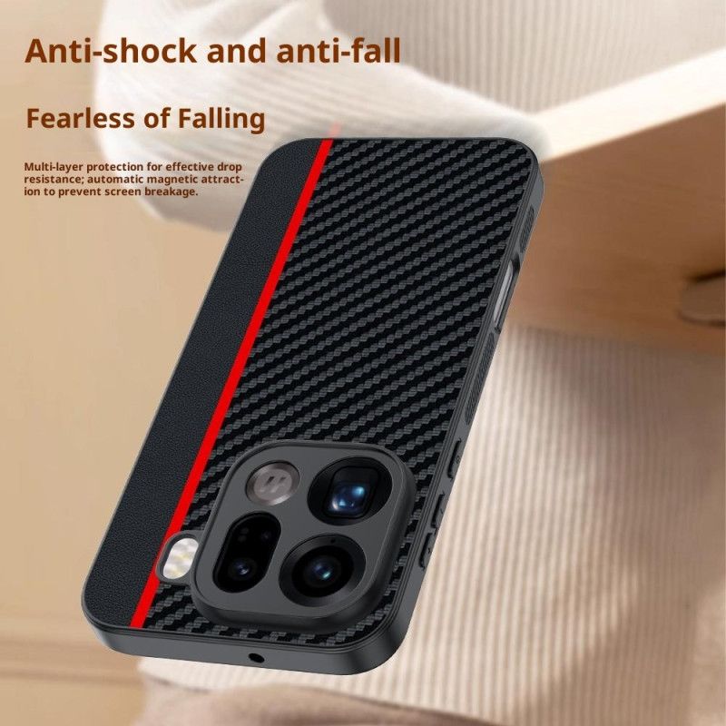 Deksel Til Oppo Find X9 Pro 5g Stiv Med Karbonfibertekstur