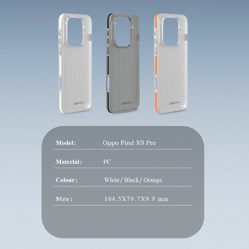 Deksel Til Oppo Find X9 Pro 5g Toc-serien Lereach