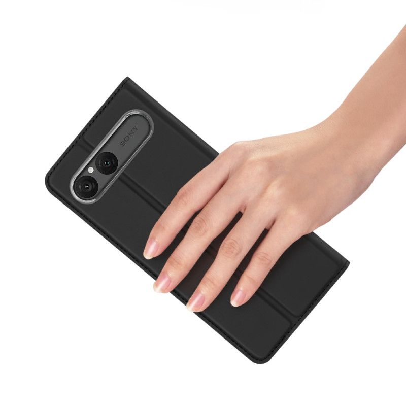 Folio Deksel Lær Sony Xperia 10 Vii Mobildeksel Skin Pro Series Dux Ducis