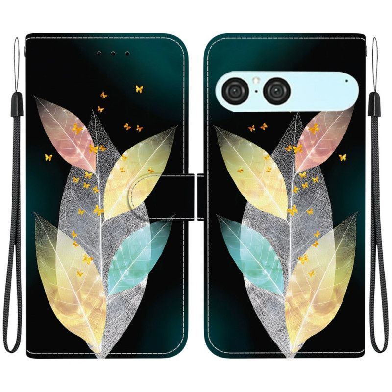 Folio Deksel Sony Xperia 10 Vii Fargerike Blader