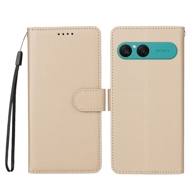 Folio Deksel Sony Xperia 10 Vii Læreffekt Og Rfid-blokkering