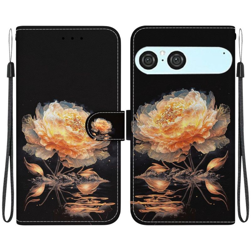 Folio Deksel Sony Xperia 10 Vii Oransje Peon