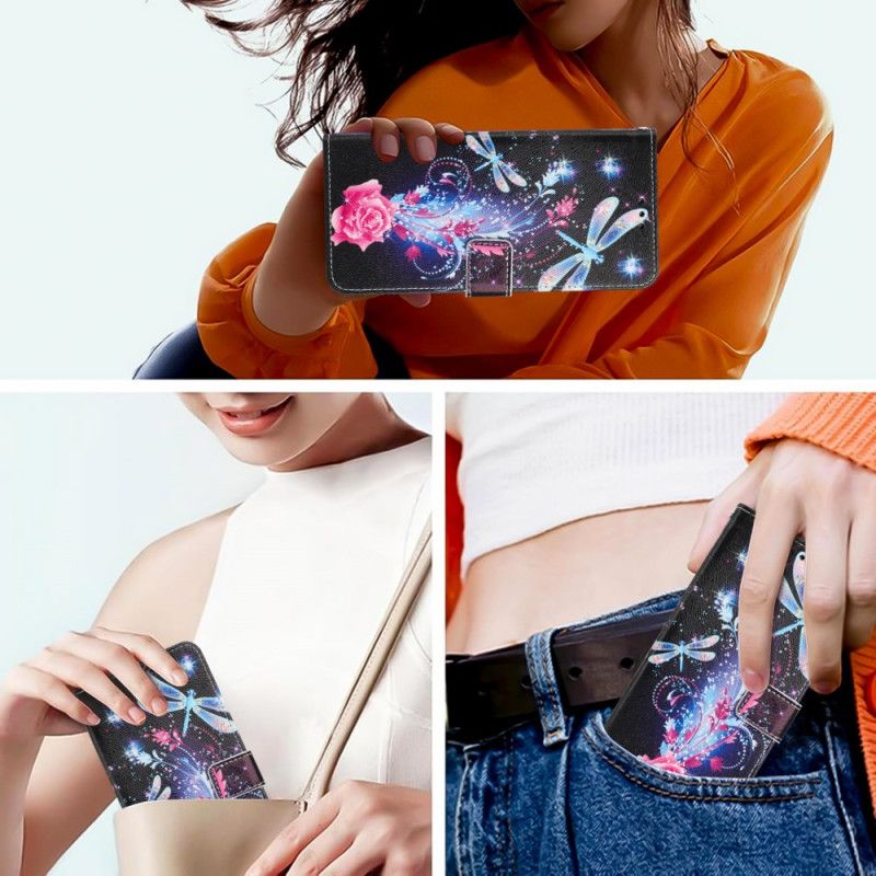 Folio Deksel Sony Xperia 10 Vii Øyenstikkere