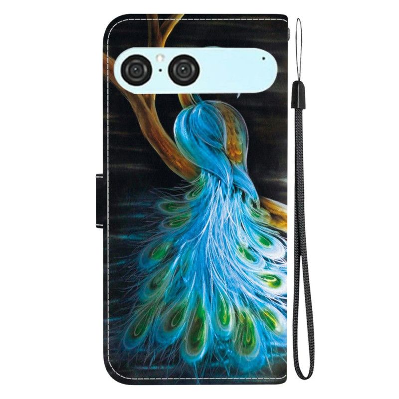 Folio Deksel Sony Xperia 10 Vii Påfugl Beskyttelse Deksel