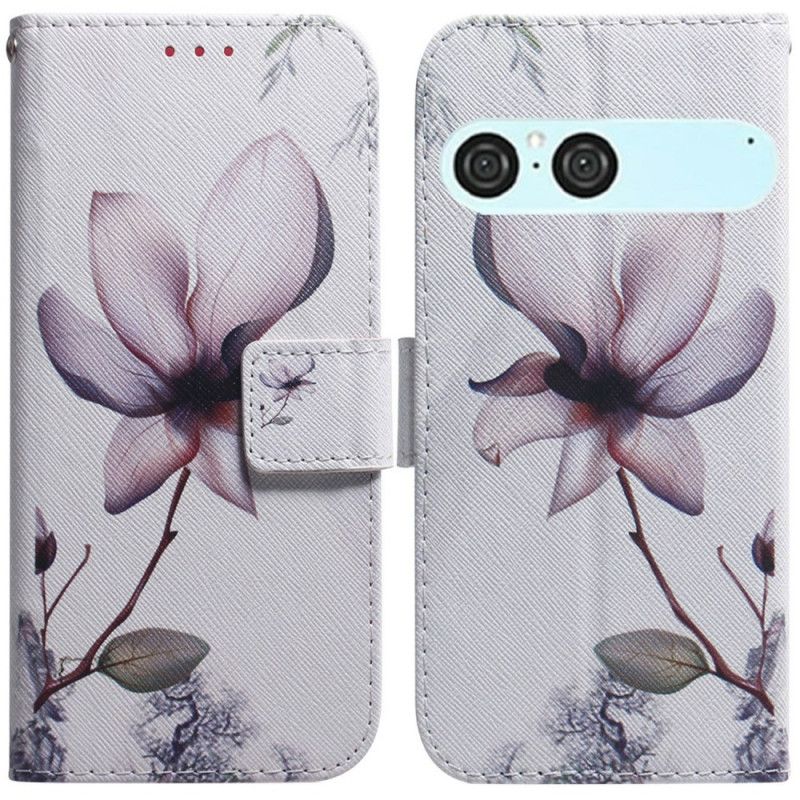 Folio Deksel Sony Xperia 10 Vii Rosa Blomst