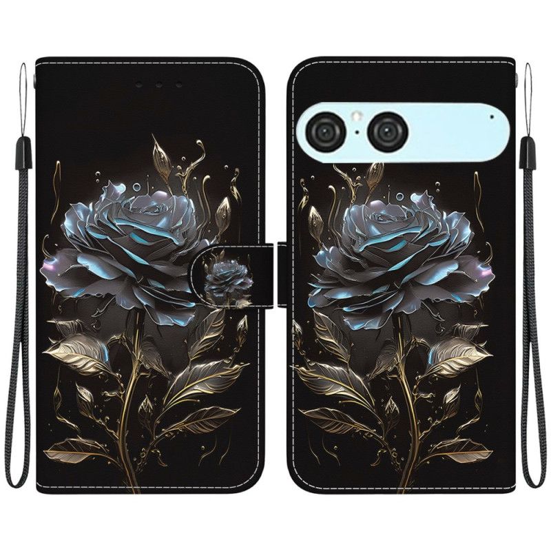 Folio Deksel Sony Xperia 10 Vii Svart Rose
