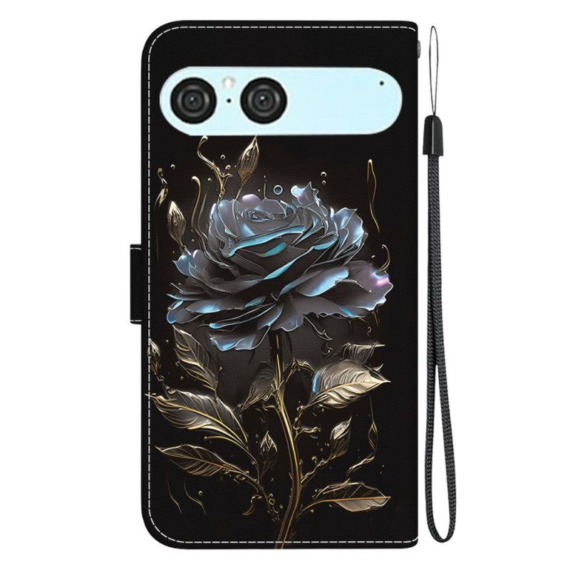 Folio Deksel Sony Xperia 10 Vii Svart Rose