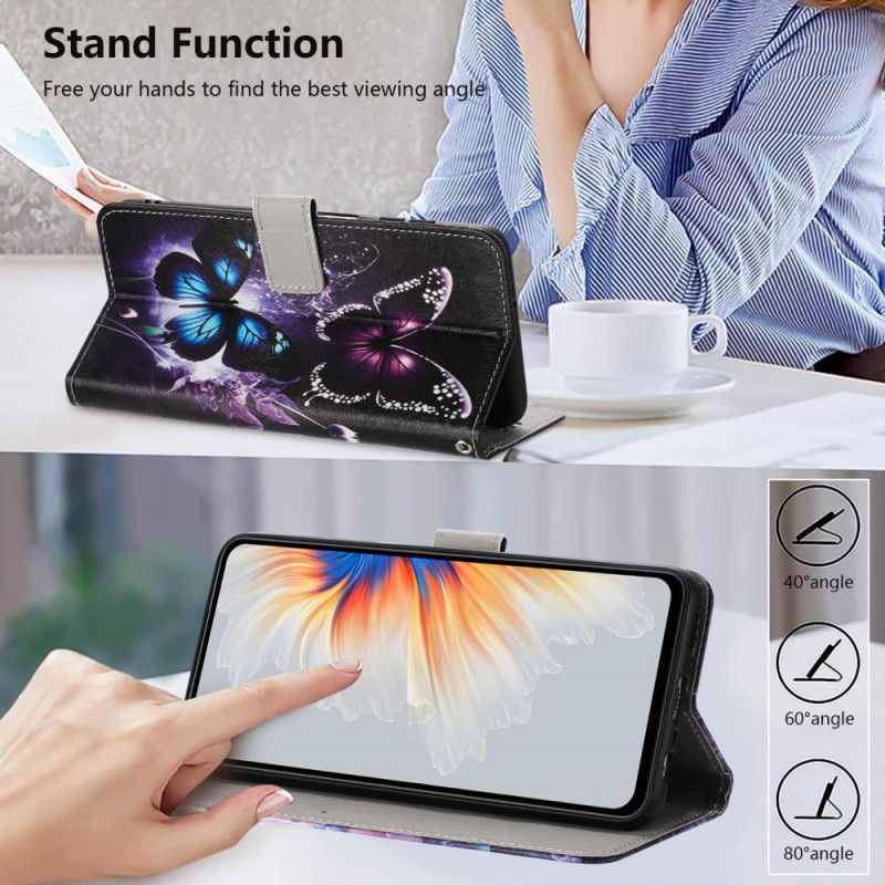 Folio Deksel Sony Xperia 10 Vii To Sommerfugler