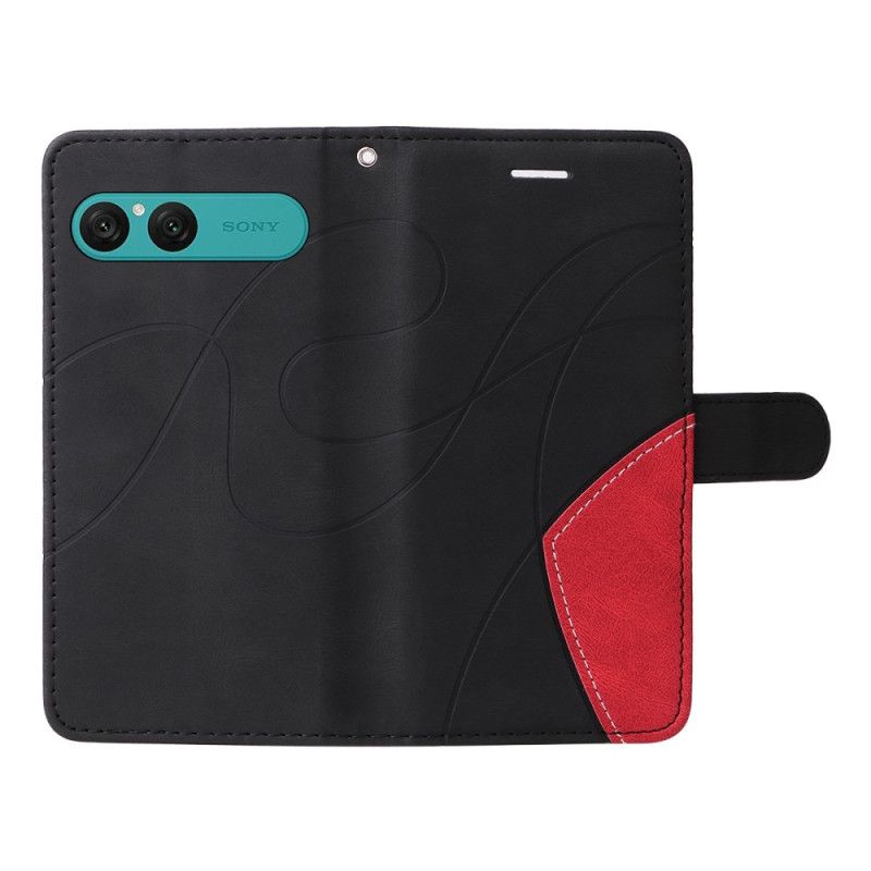 Folio Deksel Sony Xperia 10 Vii Tofarget Bølgete