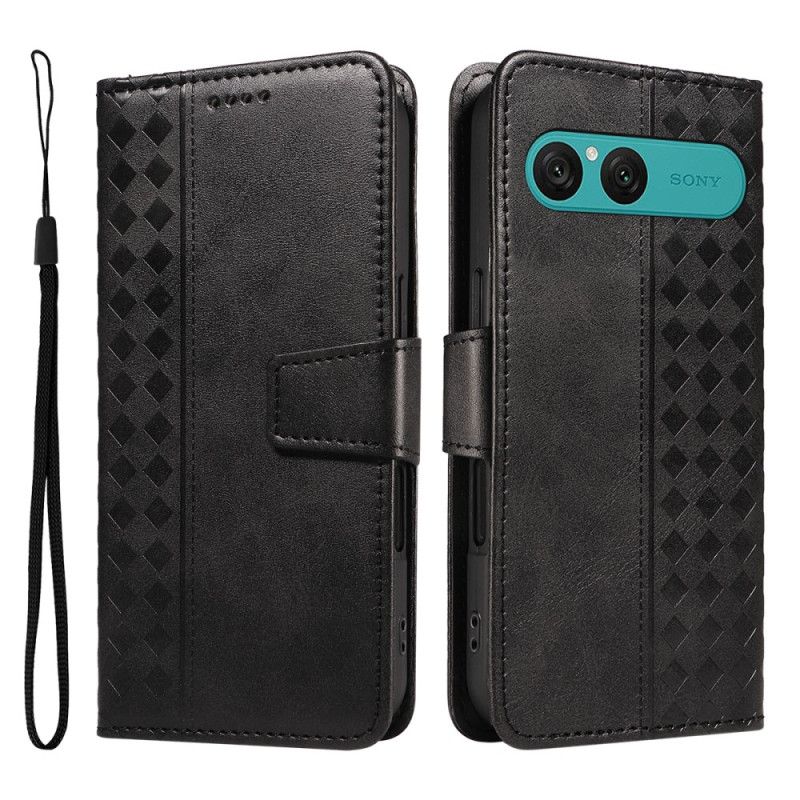 Folio Deksel Til Sony Xperia 10 Vii Diamantmønster