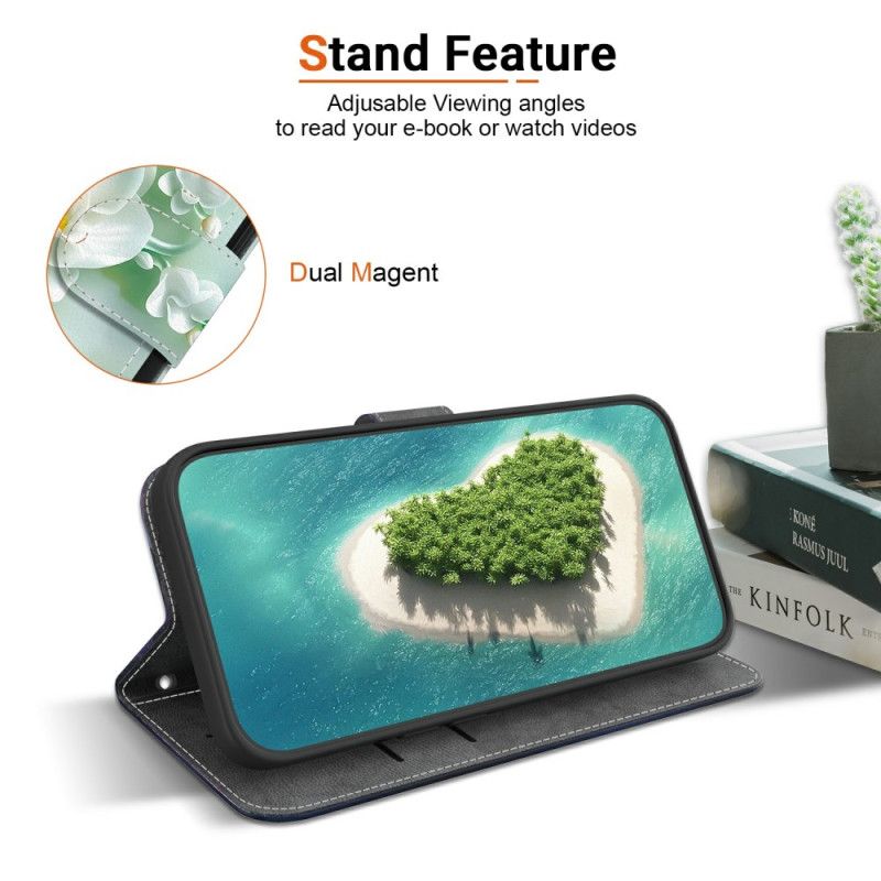 Folio Deksel Til Sony Xperia 10 Vii Hvitt Blomstermønster