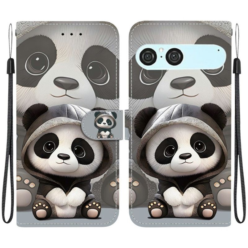 Folio Deksel Til Sony Xperia 10 Vii Søt Panda
