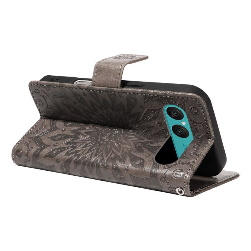 Lærdeksel Folio Deksel Sony Xperia 10 Vii Mobildeksel Flamboyant Mandala