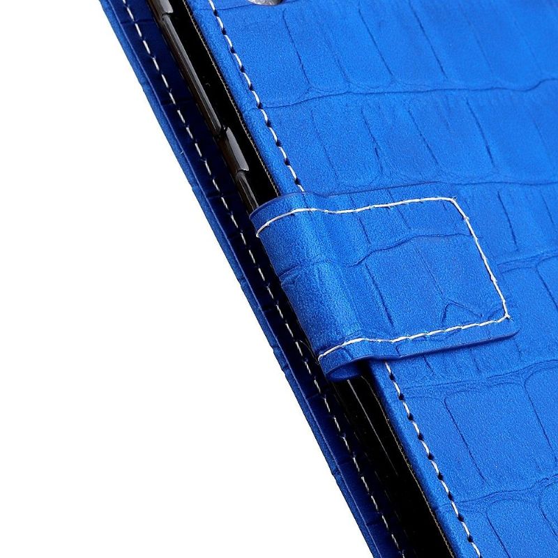 Folio Deksel Til Asus Zenfone 8 Croc-utseende I Skinnimitasjon
