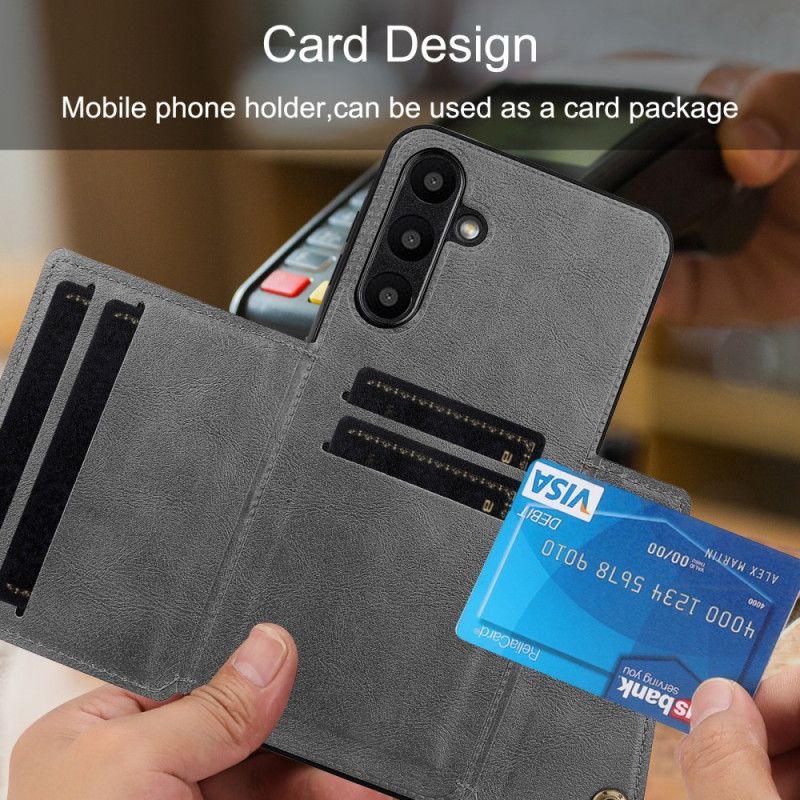 Deksel Til Samsung Galaxy A17 4g / 5g Kortholder Med Læreffekt