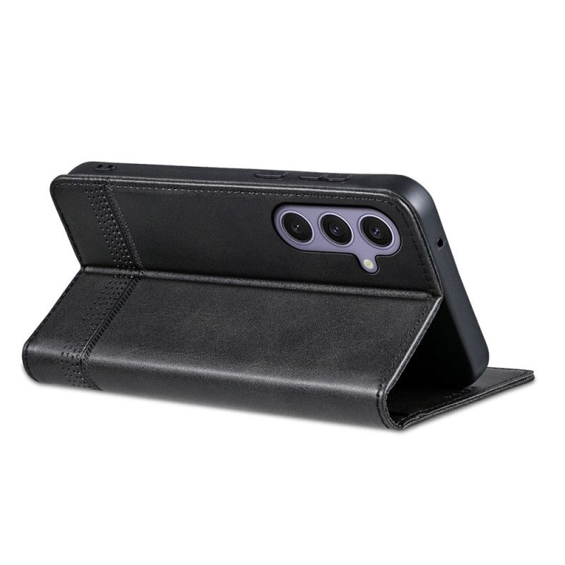 Folio Deksel Lær Samsung Galaxy A17 4g / 5g Azns Skinneffekt