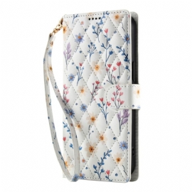 Folio Deksel Samsung Galaxy A17 4g / 5g Blomsterlommebok