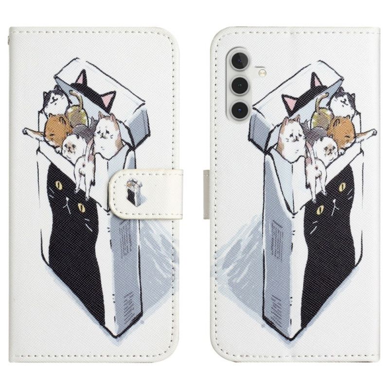 Folio Deksel Samsung Galaxy A17 4g / 5g Eske Med Katter