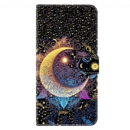 Folio Deksel Samsung Galaxy A17 4g / 5g Skinnende Måne Beskyttelse Deksel