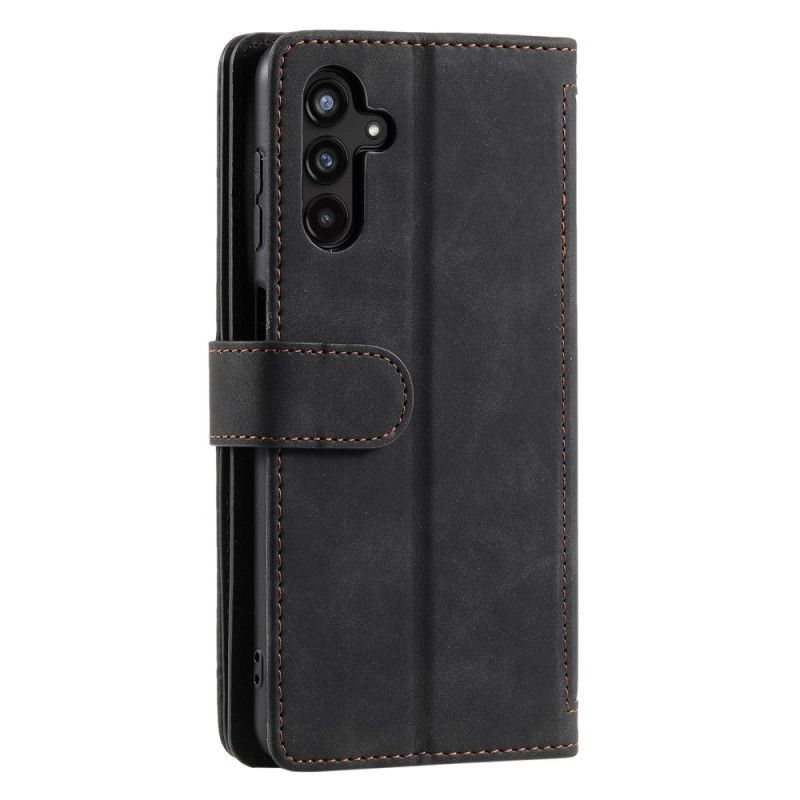 Folio Deksel Samsung Galaxy A17 4g / 5g Vintage Lommebok Med 9 Kortspor Beskyttelse Deksel