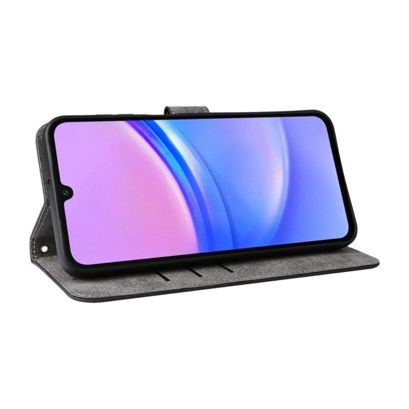 Folio Deksel Til Samsung Galaxy A17 4g / 5g Rfid-blokkerende Semsket Skinneffekt