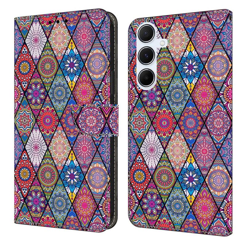 Folio Deksel Til Samsung Galaxy A17 4g / 5g Rosa Etnisk Mønster