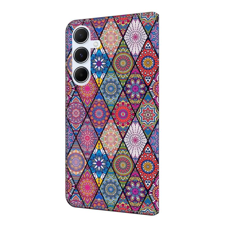 Folio Deksel Til Samsung Galaxy A17 4g / 5g Rosa Etnisk Mønster