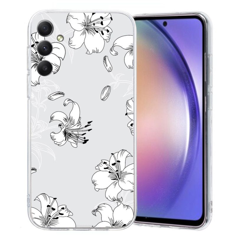 Hülle Samsung Galaxy A17 4g / 5g Weiße Blumen