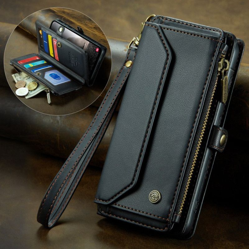 Lærdeksel Folio Deksel Samsung Galaxy A17 4g / 5g 10 Caseme Kortholdere